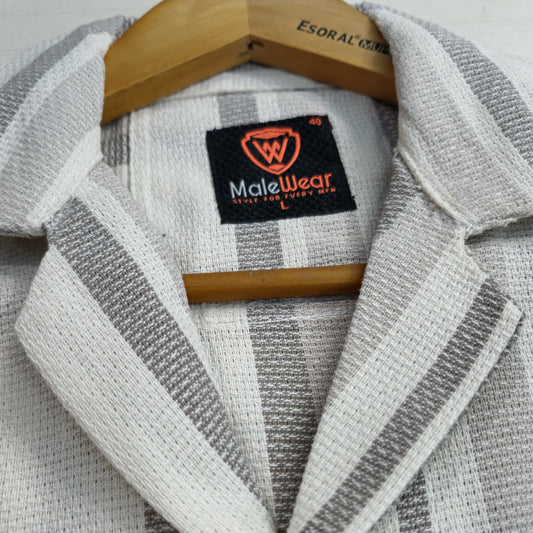 Deep Grey Check Dobby Cotton Summer Shirt