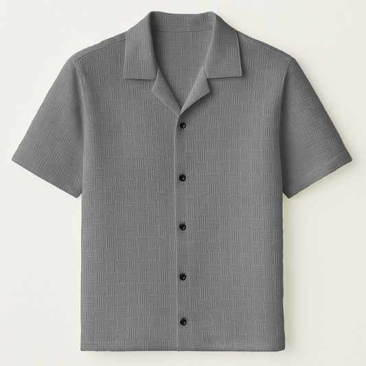 Ash Cuban Popcorn Stripe Shirt