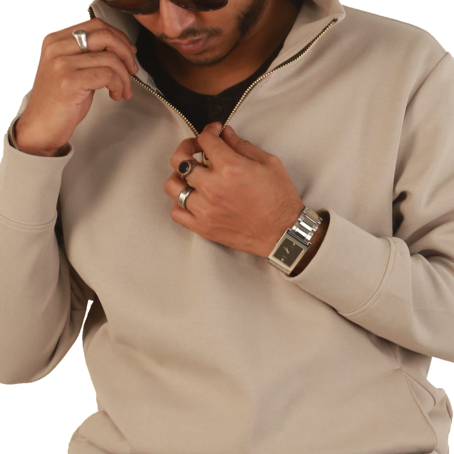 Biscuit Solid Sweatshirt