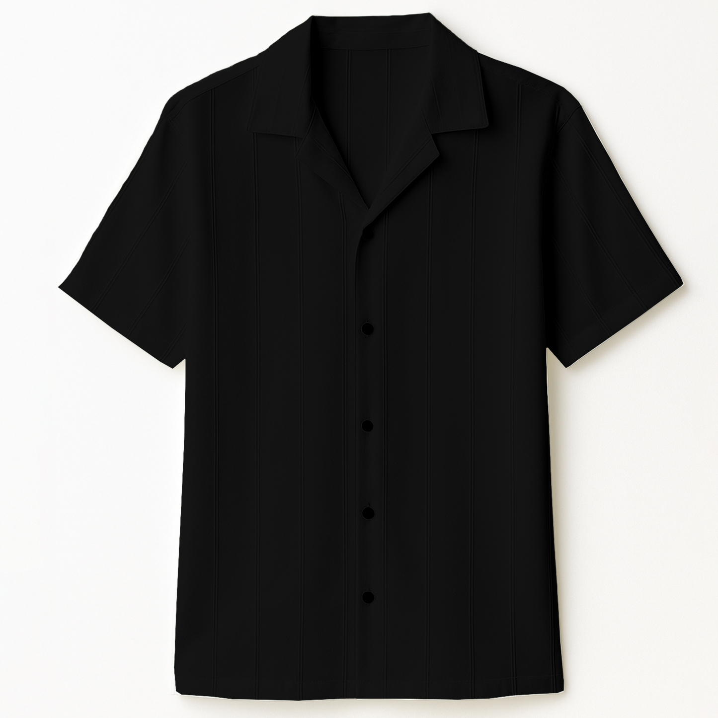 Black Cuban Rayon Shirt (CRS-2)