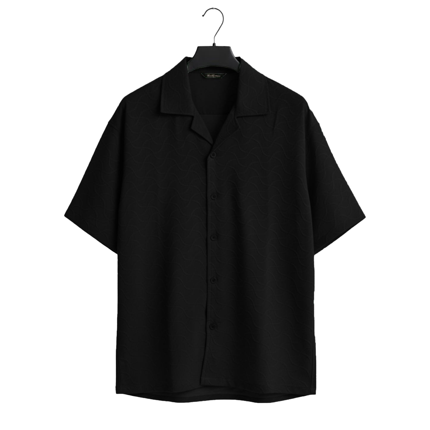 Black Cuban Wave Shirt (CWS-6)