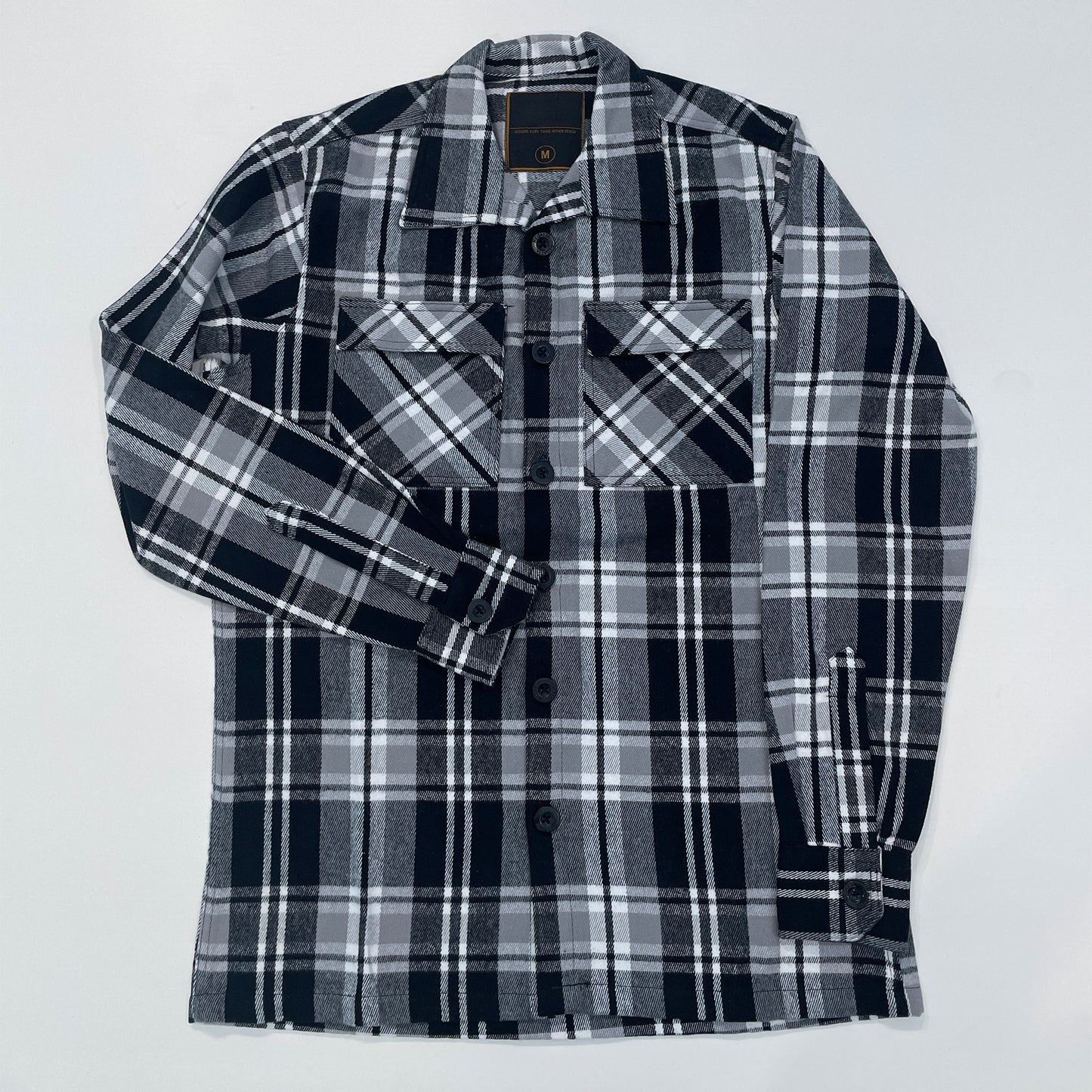 Black & ash flannel shackets