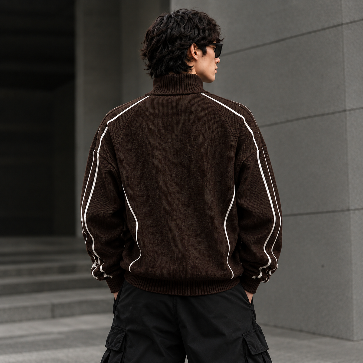 Urban Stripe Knit Jackets
