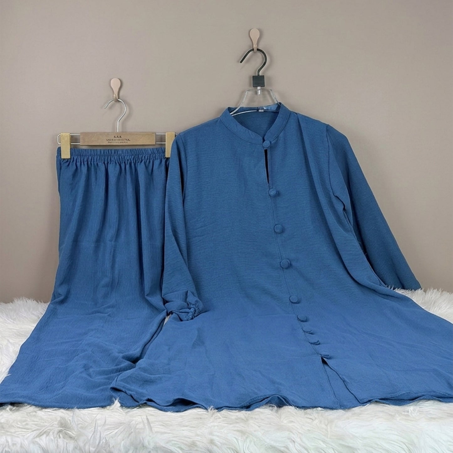 Light-blue Thai Cotton Co-ord Set (TCS-8)
