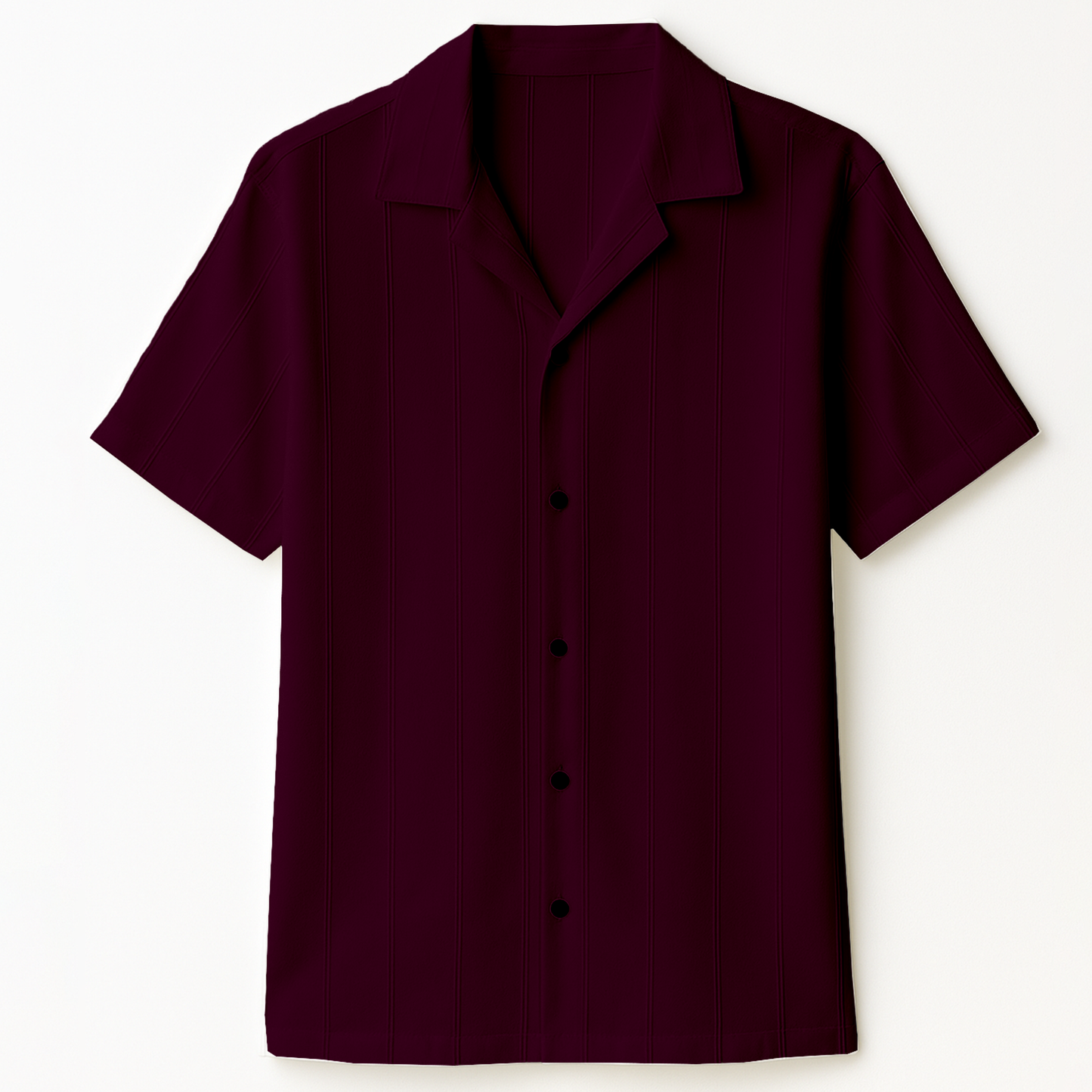 Magenta Cuban Rayon Shirt (CRS-5)