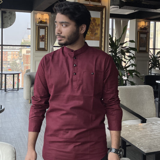Maroon Full Sleeve Katua