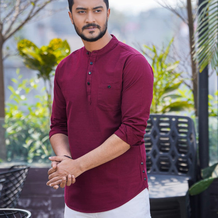Maroon Full Sleeve Katua