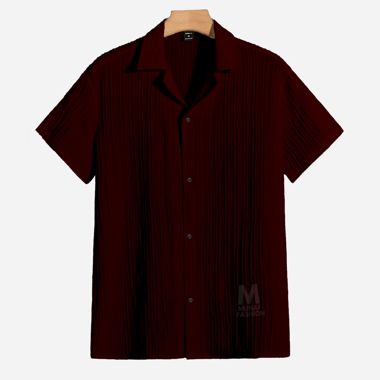 Maroon Cuban Viscose Shirt (CVS-9)
