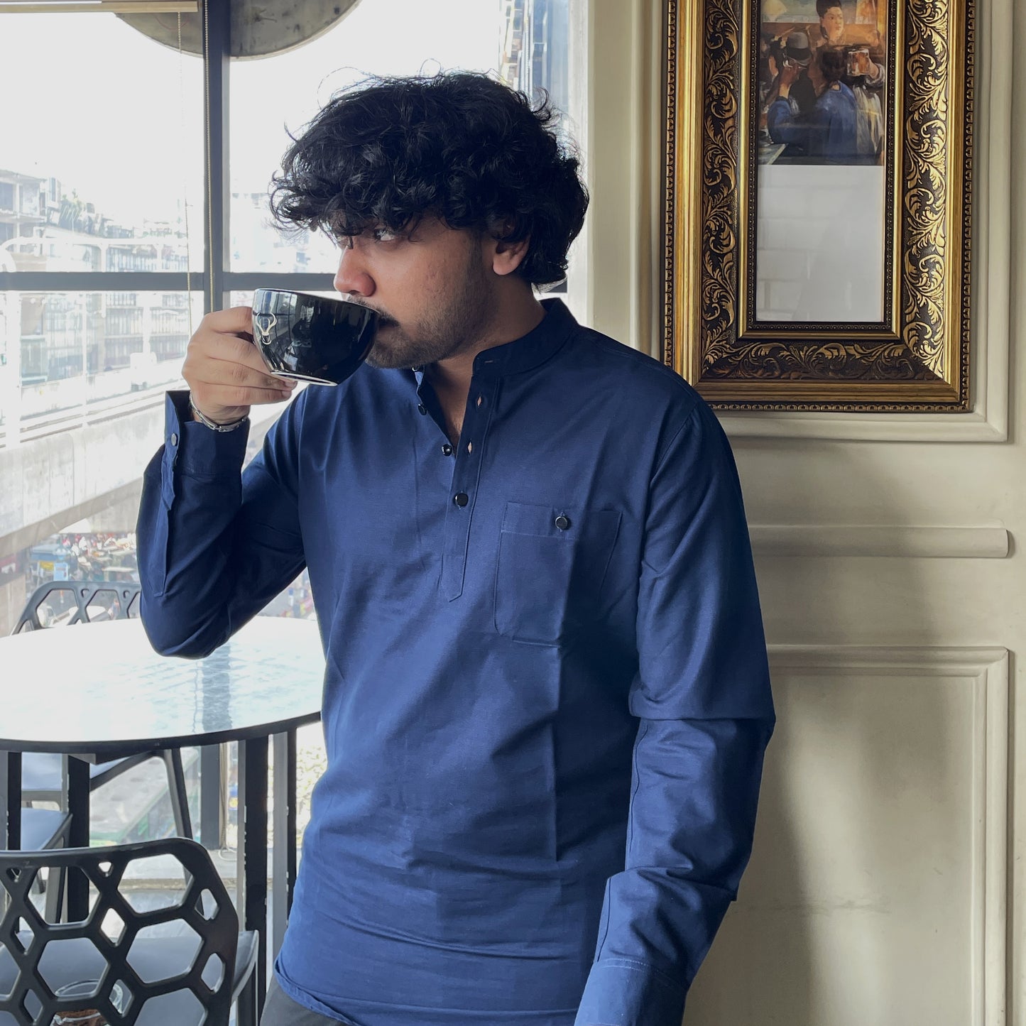 Navyblue Full Sleeve Katua