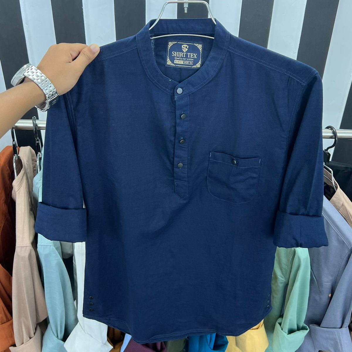 Navyblue Full Sleeve Katua
