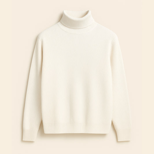 Off-white Turtleneck Sweater