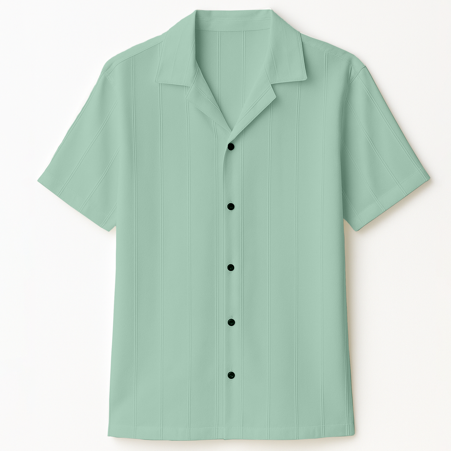 Sea-green Cuban Rayon Shirt (CRS-6)