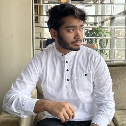 White Full Sleeve Katua