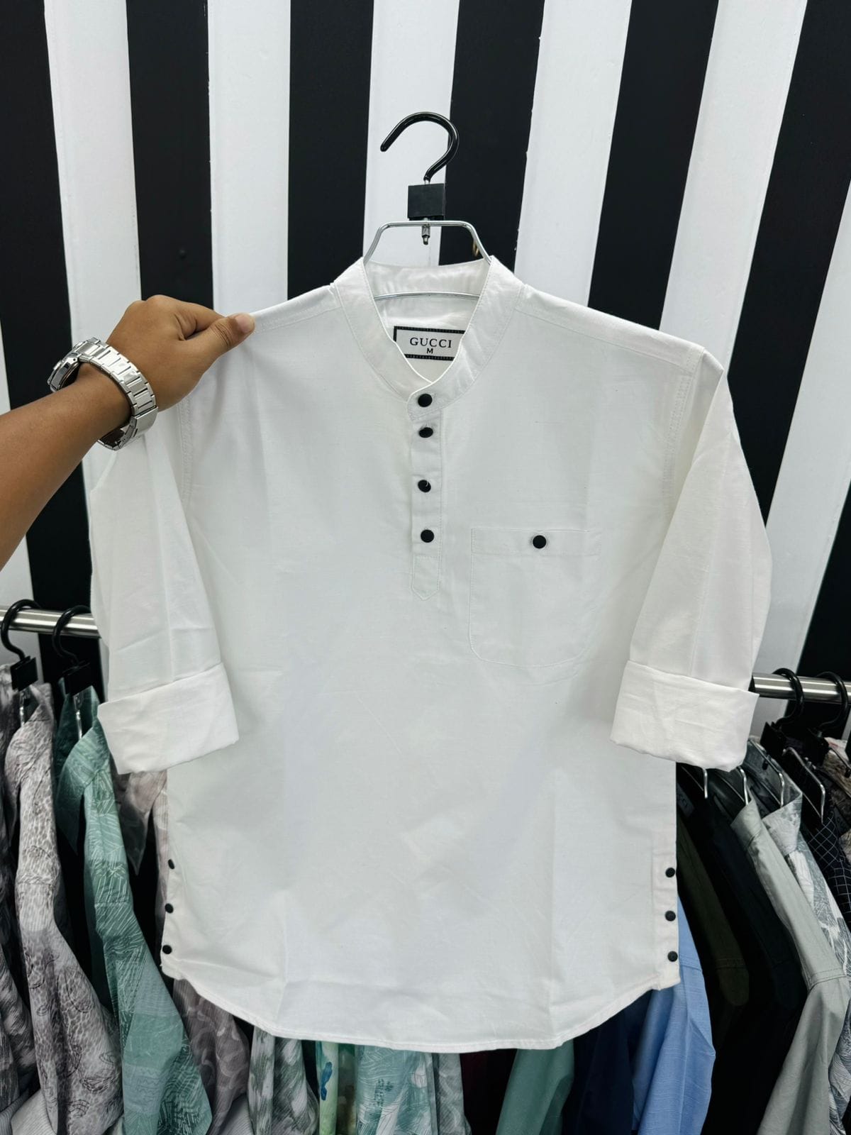 White Full Sleeve Katua