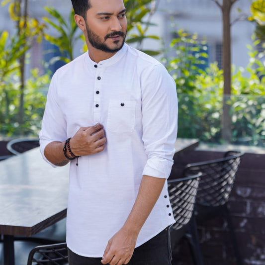 White Full Sleeve Katua