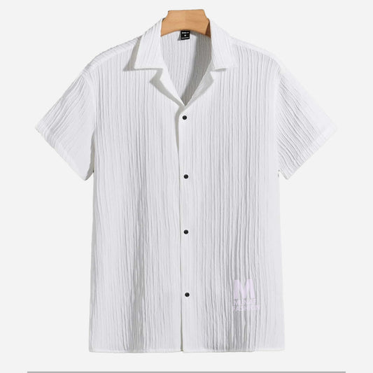 White Cuban Viscose Shirt (CVS-1)