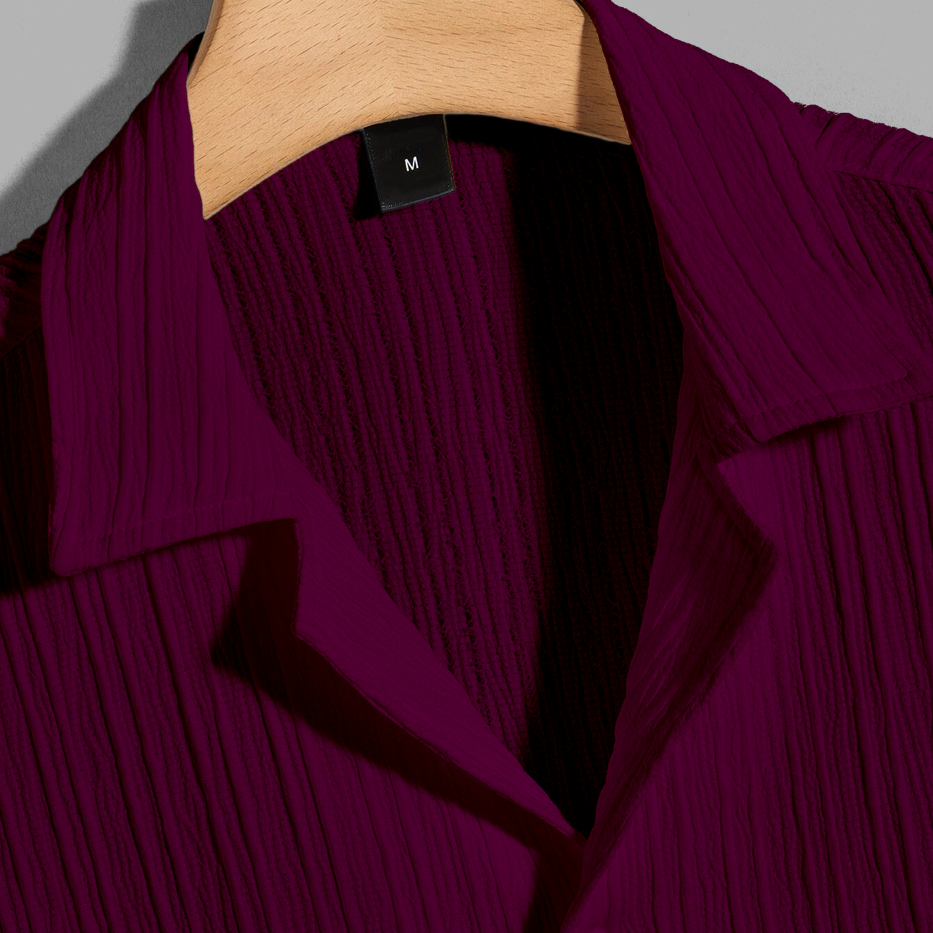Wine Cuban Viscose Shirt (CVS-13)