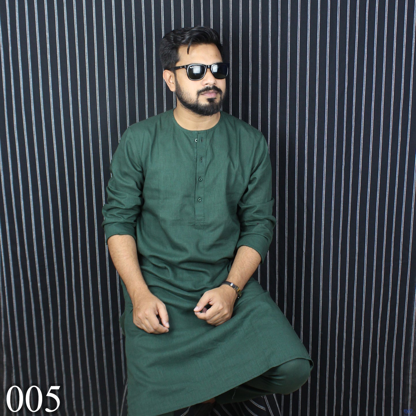 Olive Panjabi & Pajama Set