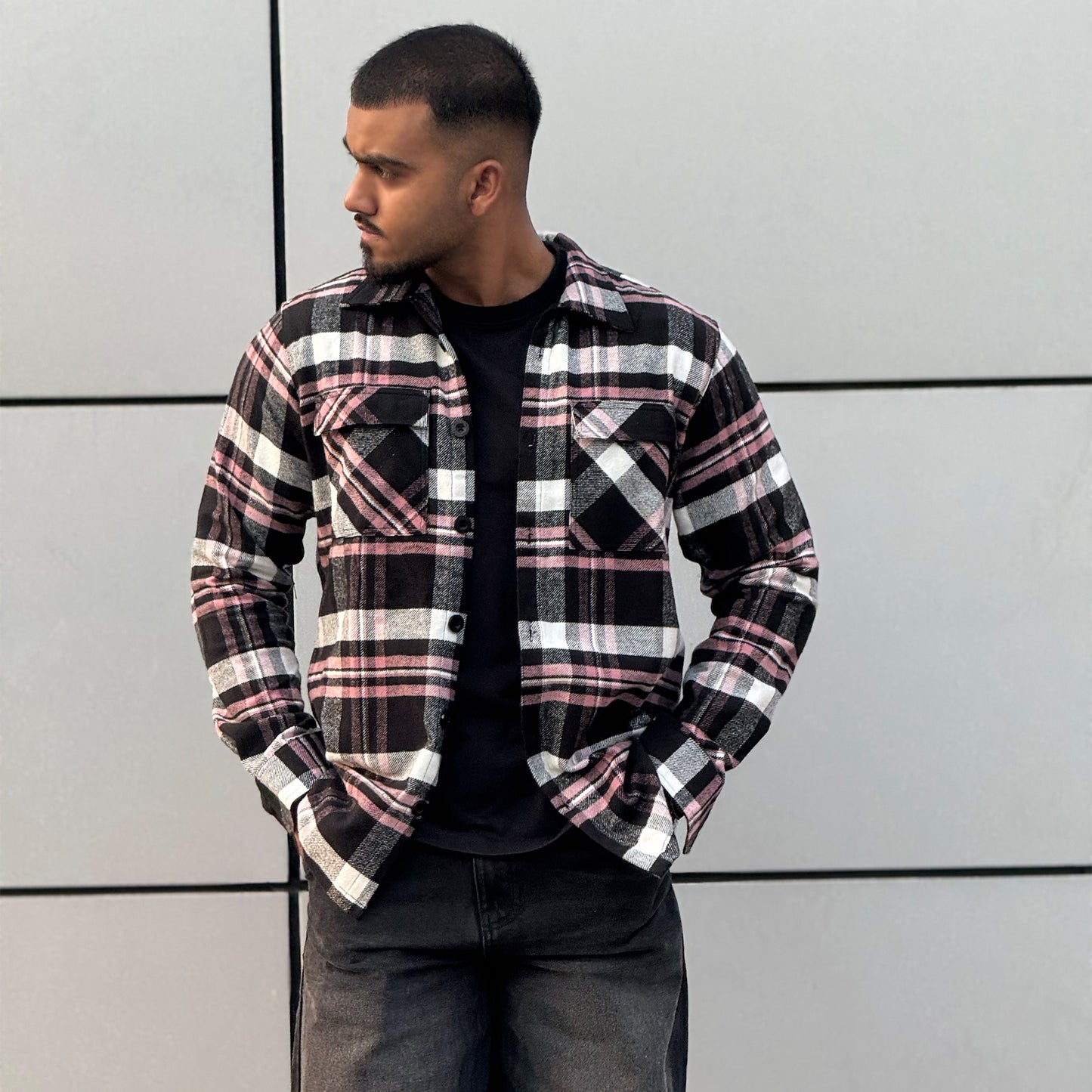 Pink Flannel Shacket