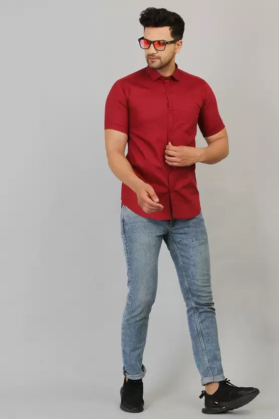 Maroon Short Sleeve Shirt