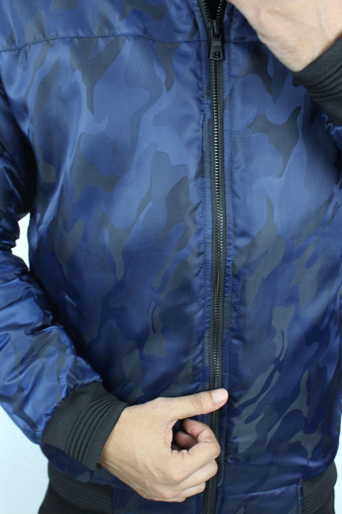 Blue Camouflage Winter Jacket