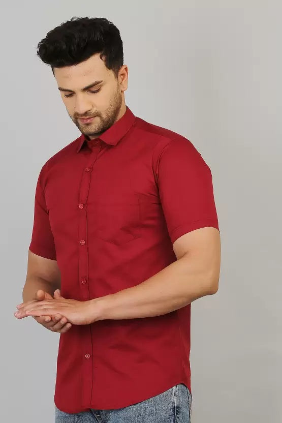 Maroon Short Sleeve Shirt