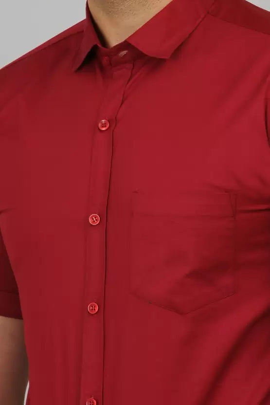 Maroon Short Sleeve Shirt