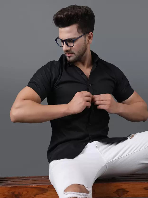 Black Short Sleeve Shirt