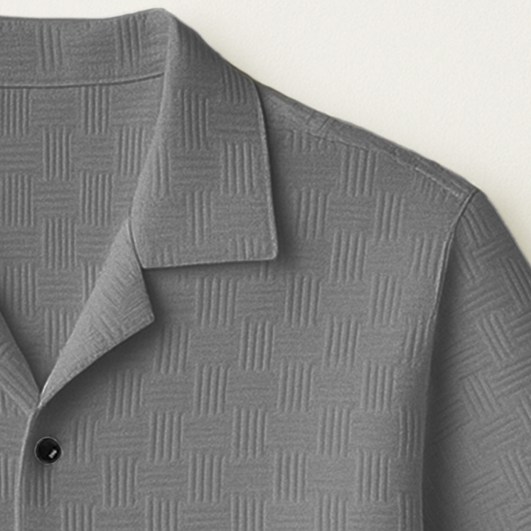 Ash Cuban Popcorn Stripe Shirt