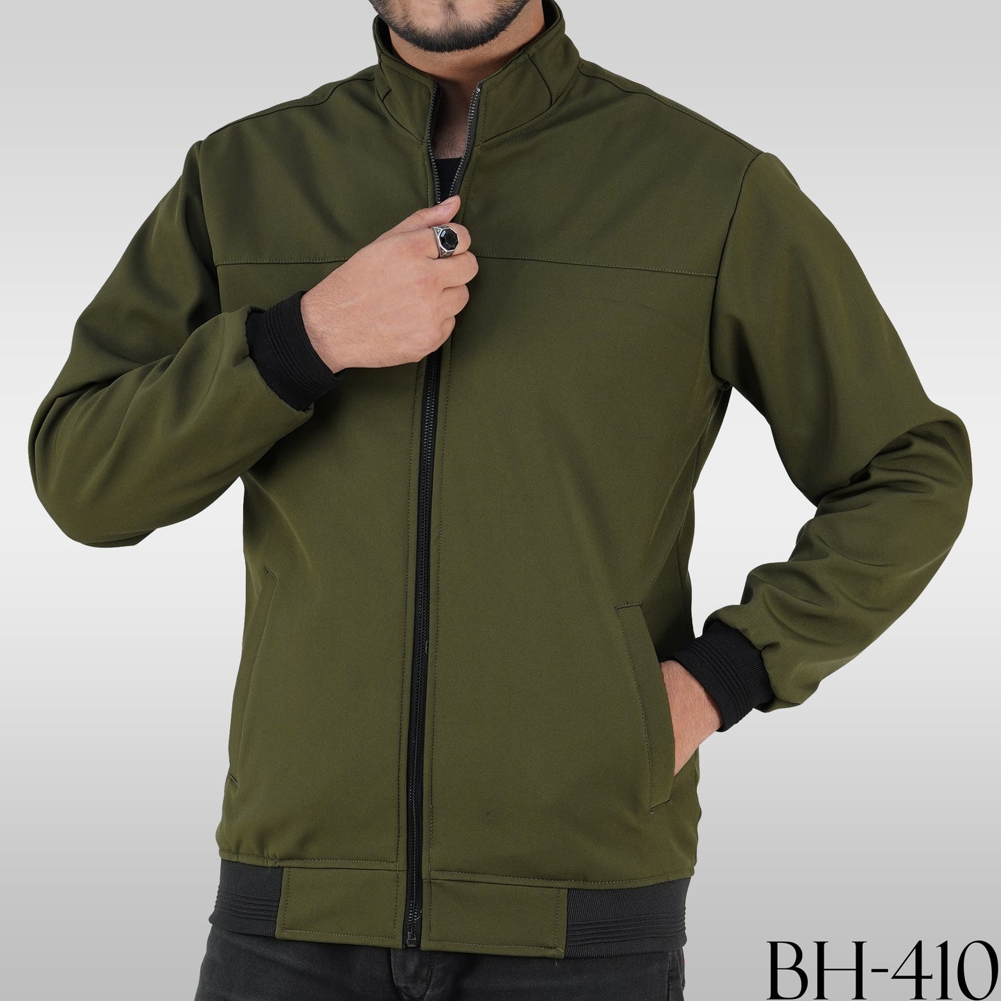 Olive Bonded Jacket