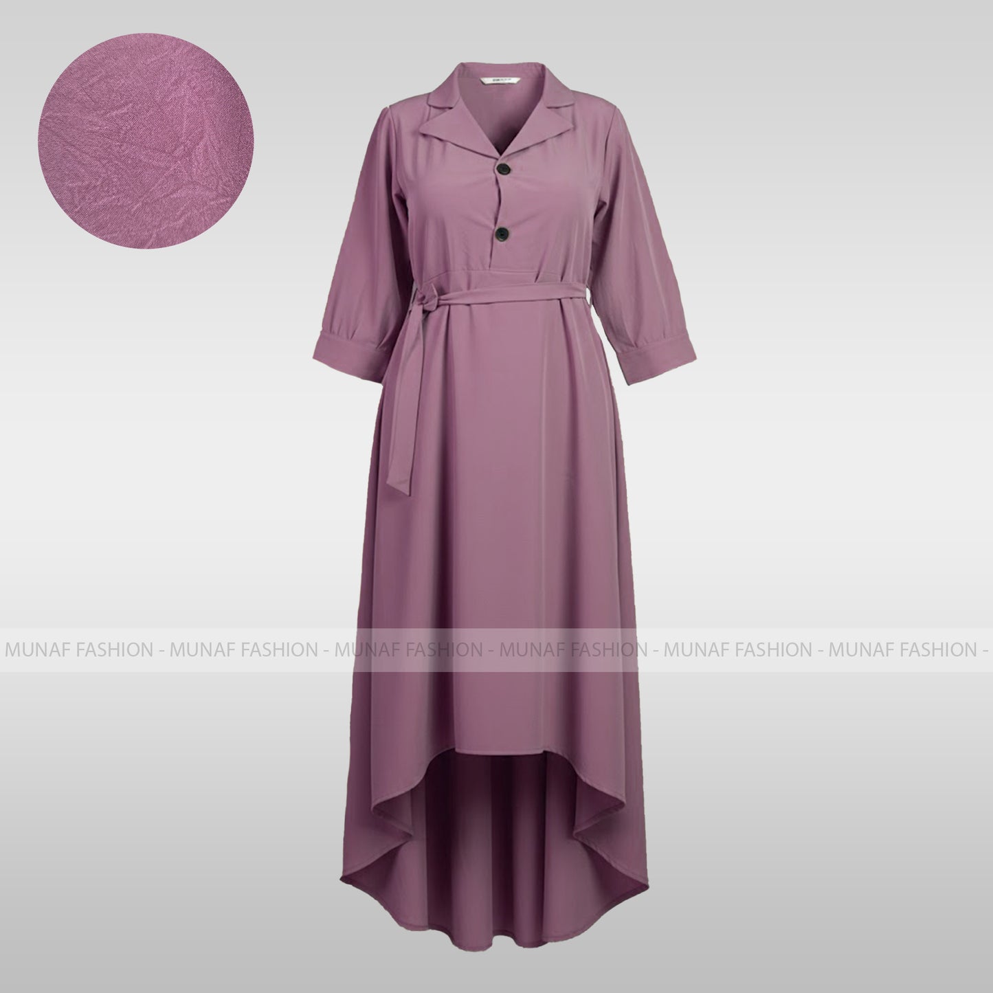 Baby-pink Tie-waist Gown (TWG-1)