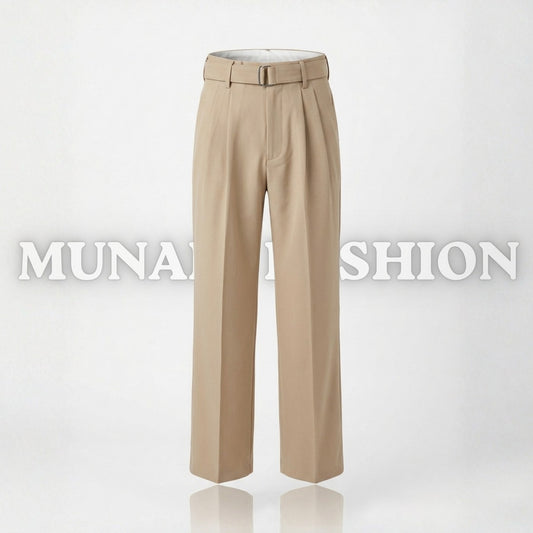 Beige Belted Baggy Pants (BBP-2)