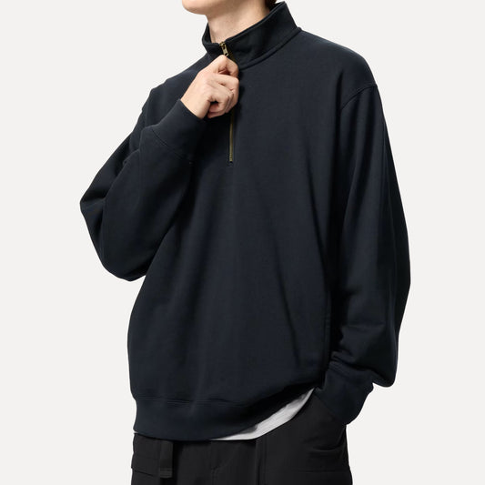 Black Solid Sweatshirt