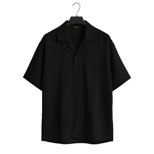 Black Cuban Wave Shirt (CWS-6)