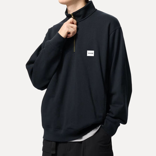 Black Half-Zip Sweatshirt