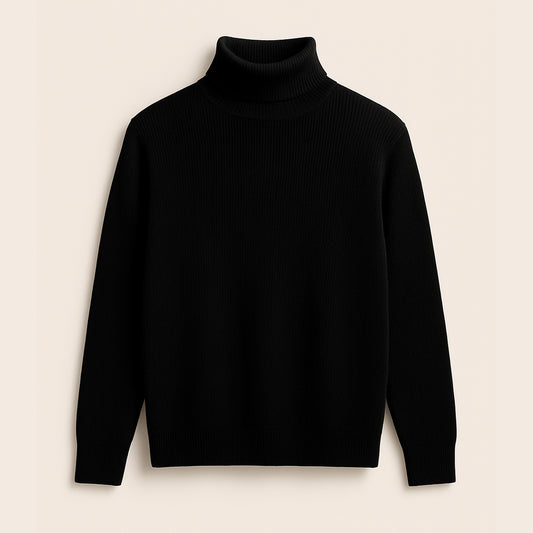 Black Turtleneck Sweater