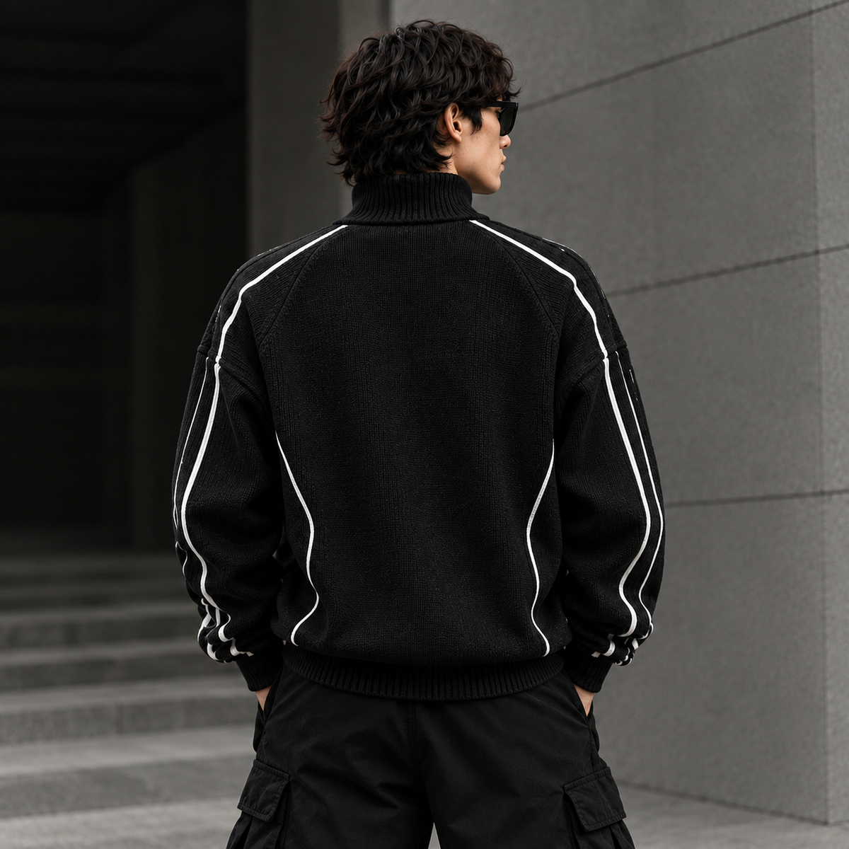Urban Stripe Knit Jackets