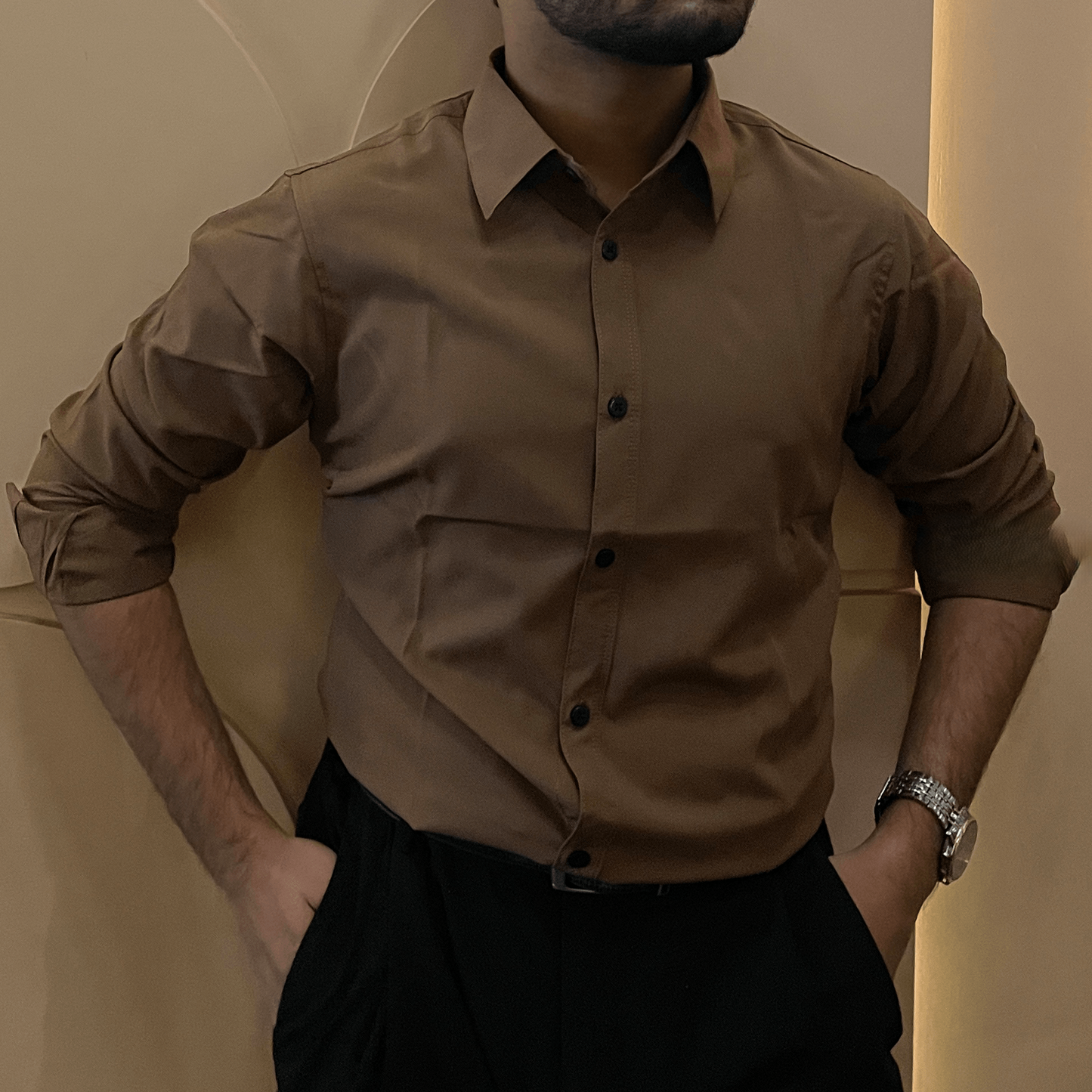 Brown Formal Shirt