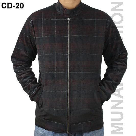 Maroon & Black cord jacket | CD-20