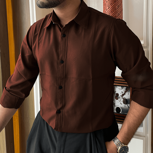 Coffee Formal Shirt