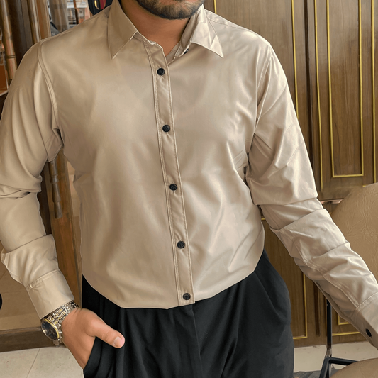 Cream Formal Shirt