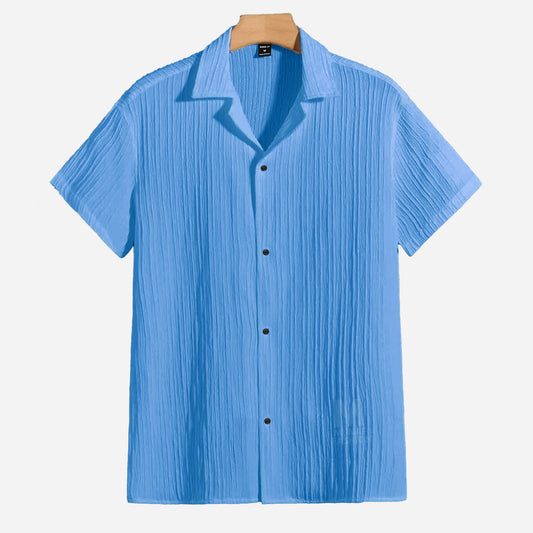 Cyan Cuban Viscose Shirt (CVS-7)