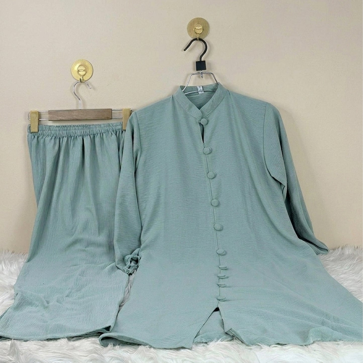 Cyan Thai Cotton Co-ord Set (TCS-10)