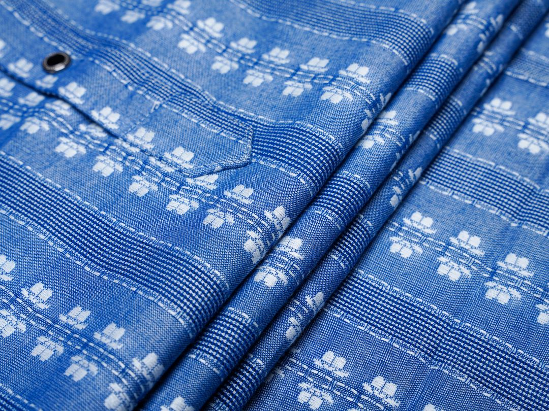 Blue Embroidered Panjabi