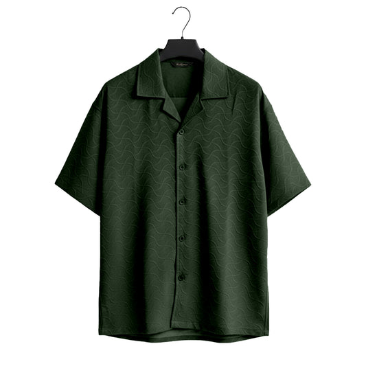 Dark-olive Cuban Wave Shirt (CWS-5)