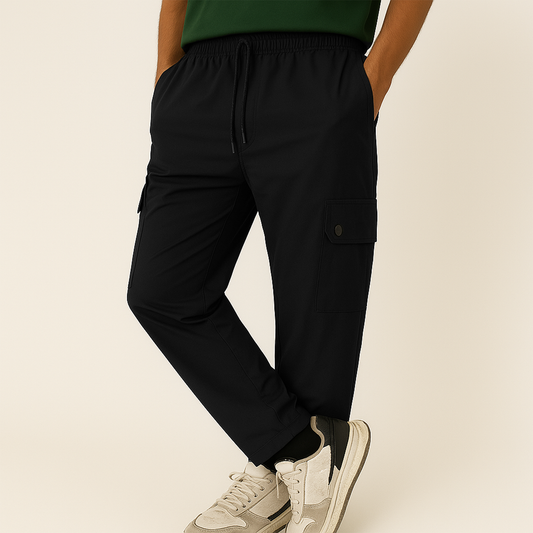 Jet Black Cargo Trouser