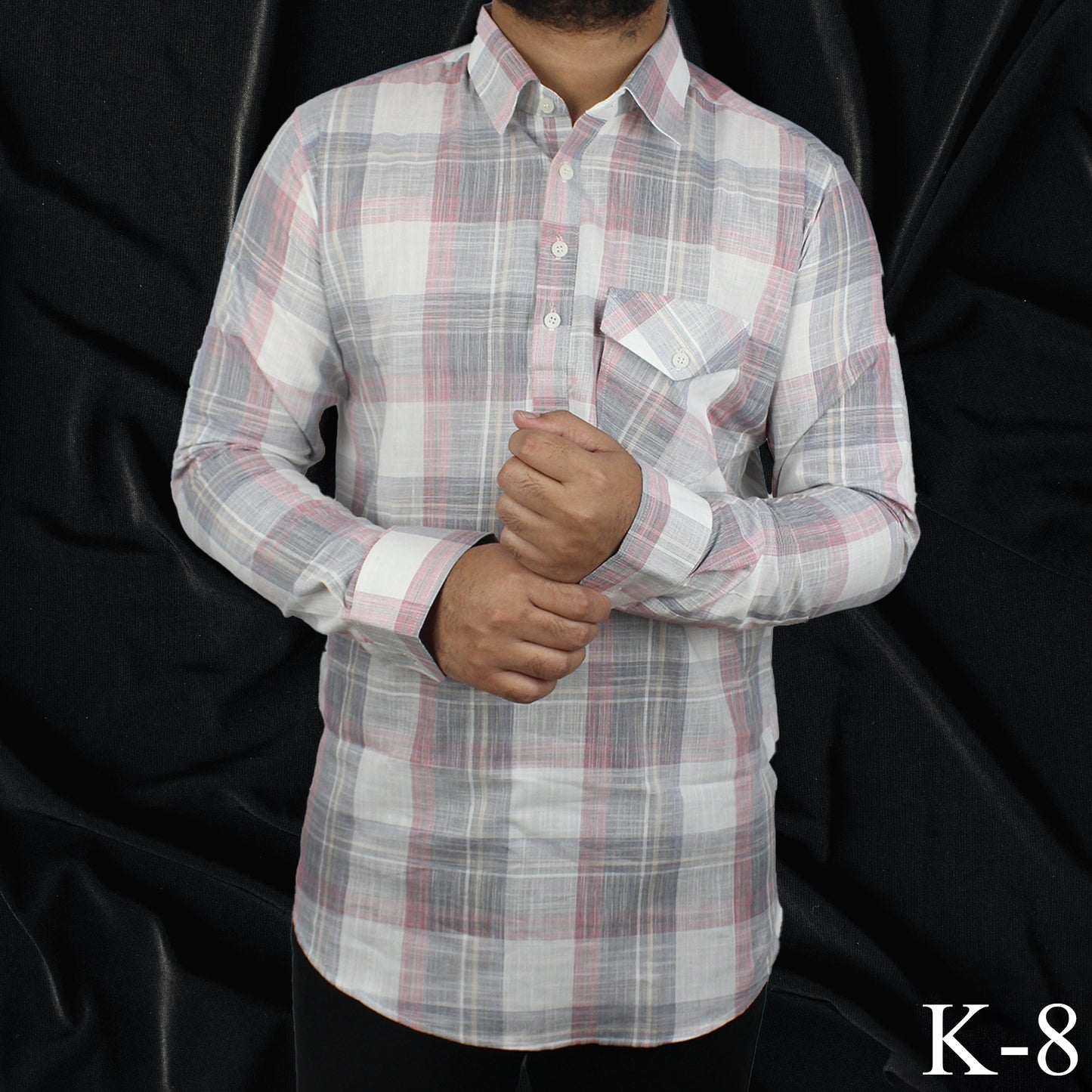 Pastel Red Katua Shirt