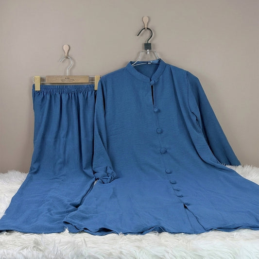 Light-blue Thai Cotton Co-ord Set (TCS-8)