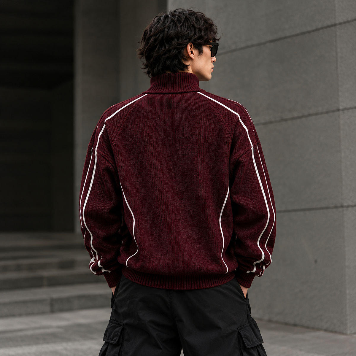 Urban Stripe Knit Jackets