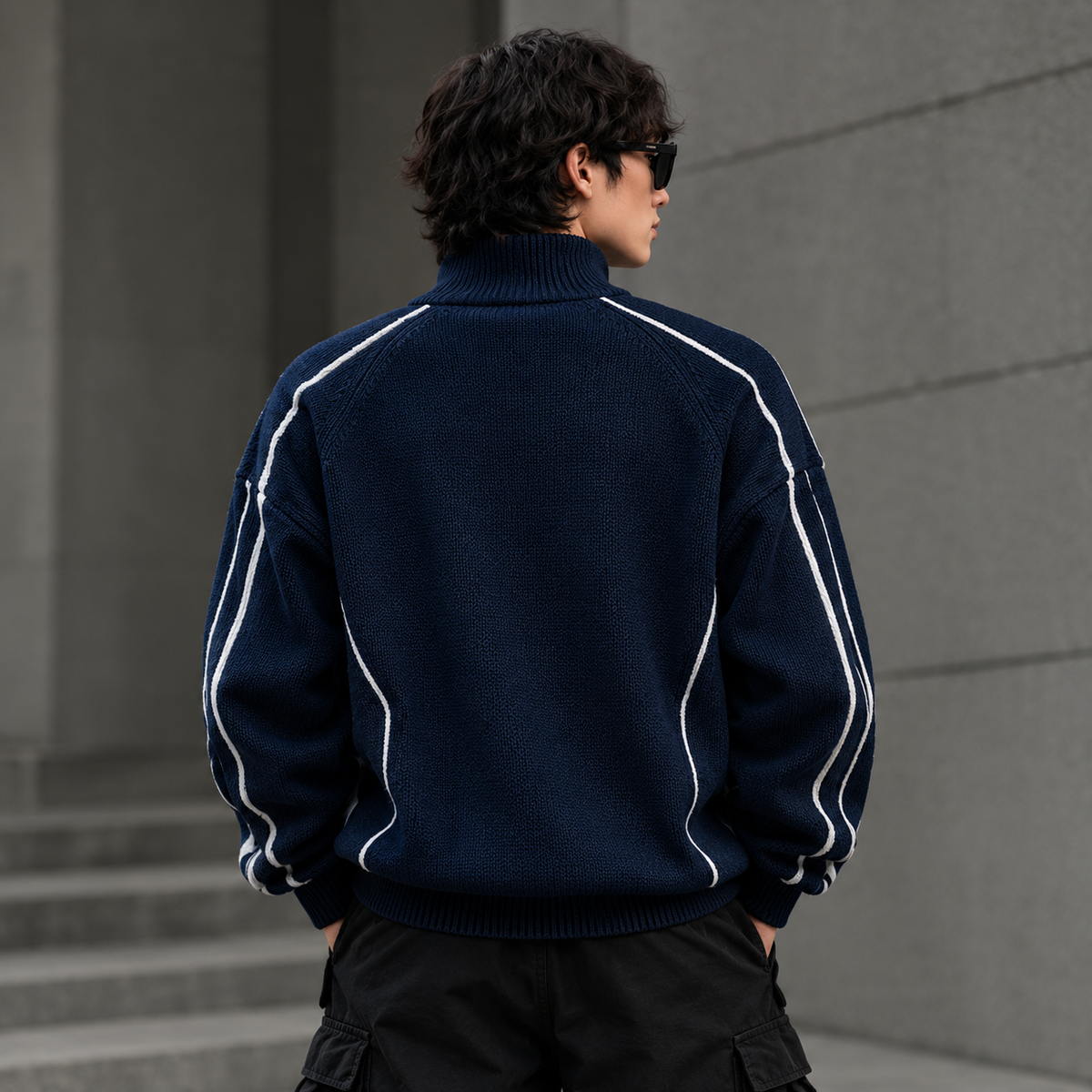 Urban Stripe Knit Jackets